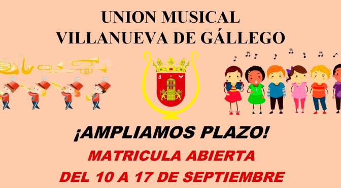 AMPLIAMOS PLAZO MATRICULA