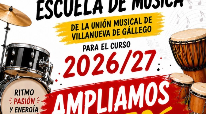 🎶 ¡Ampliamos el plazo de preinscripción para el curso 2026/27! 🎶